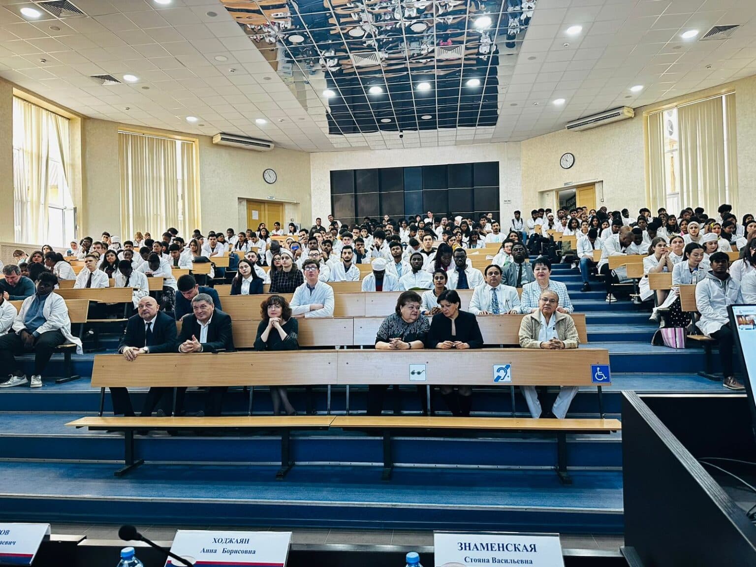 Indian students at Russian medical university campus